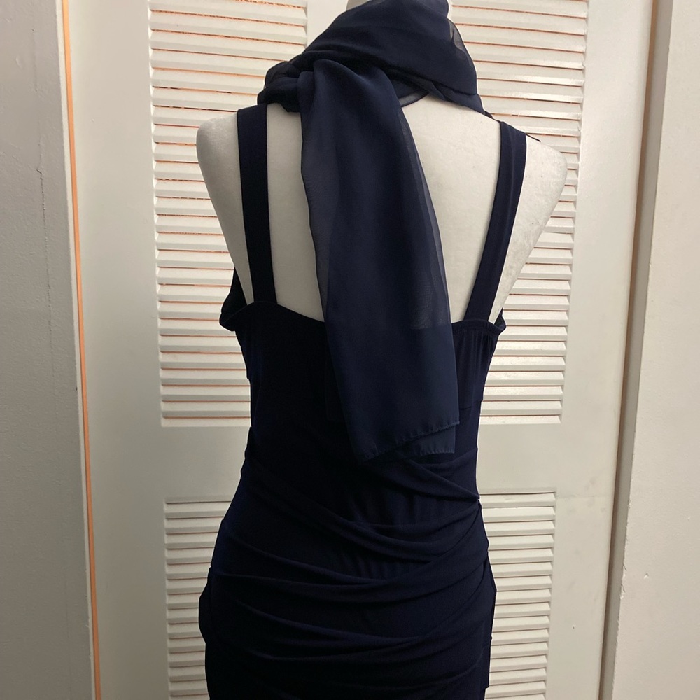 Sexy dress with scarf